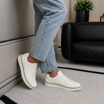 Zapatillas Casual de Hombre con Detalles Perforados y Suela Elevada®