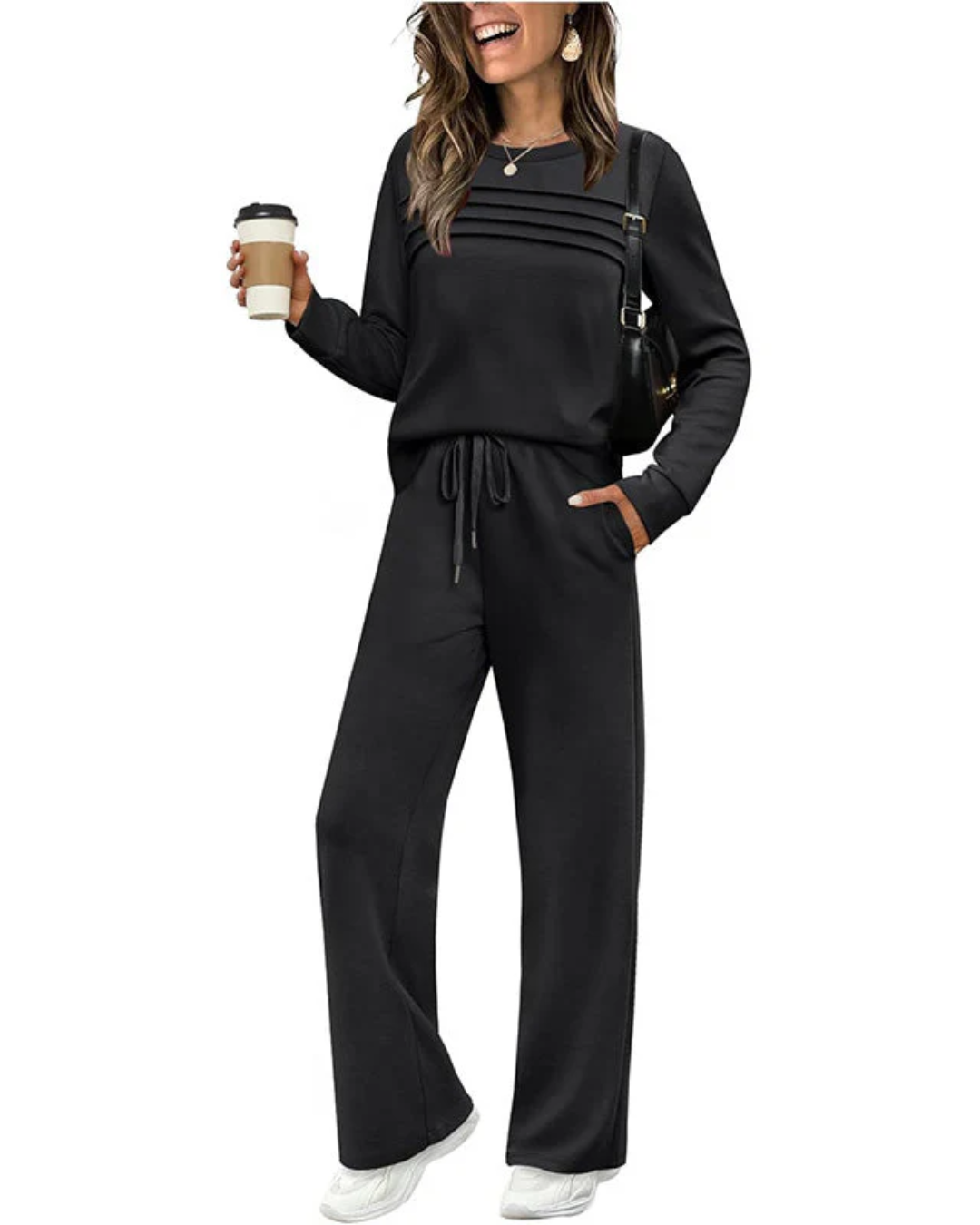 Conjunto de Suéter y Pantalón Casual