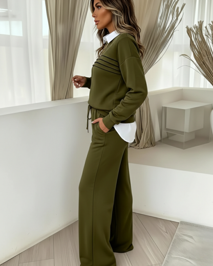 Conjunto de Suéter y Pantalón Casual