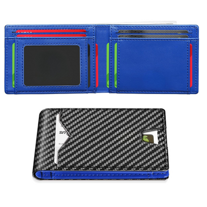 Cartera de Cuero Fino con Protección RFID