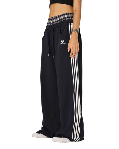Pantalón Casual de Pierna Ancha con Cintura Doble Unisex