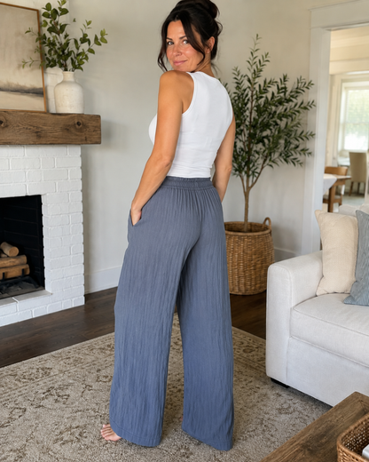 Pantalón Fluido con Cintura Ajustable