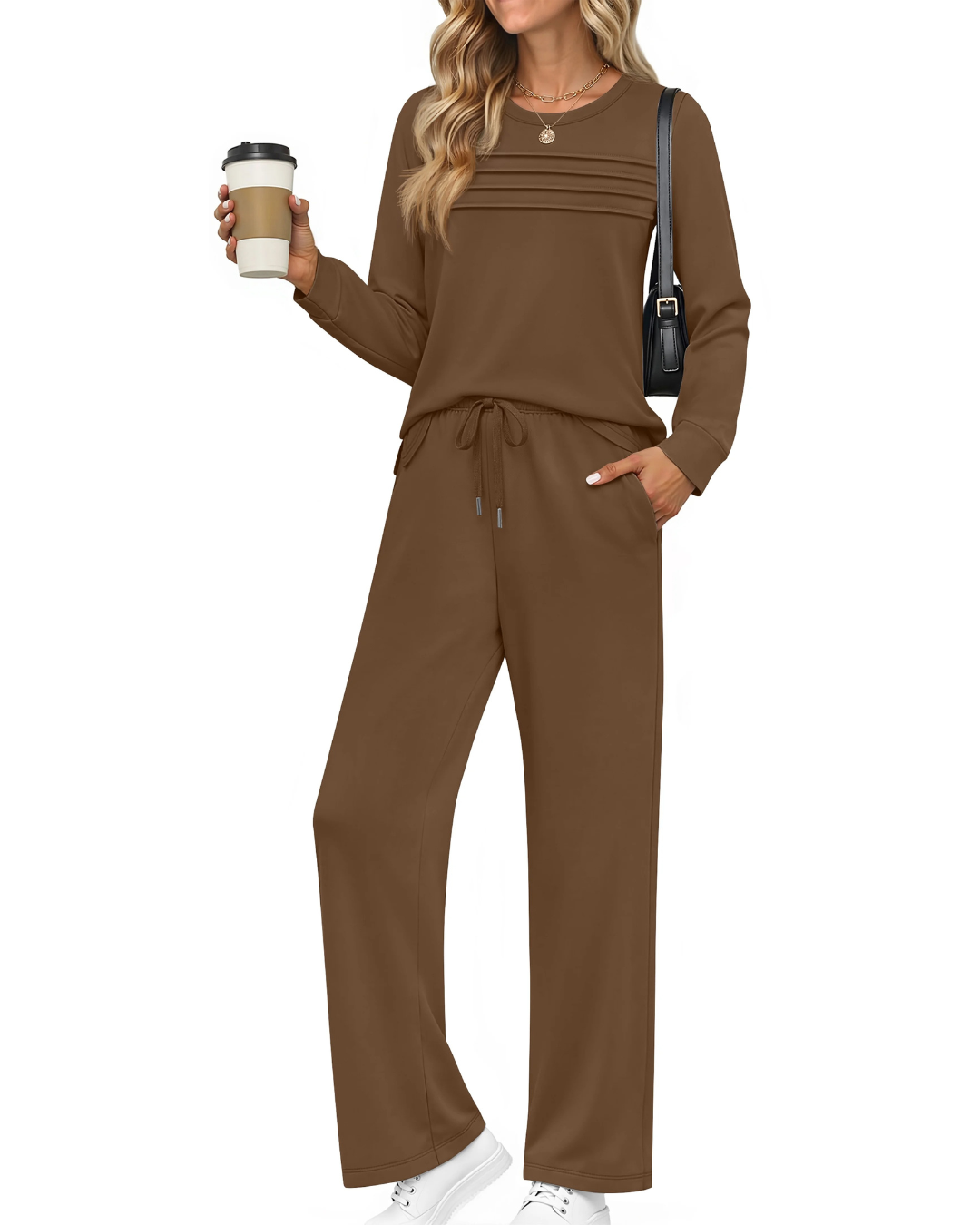 Conjunto de Suéter y Pantalón Casual