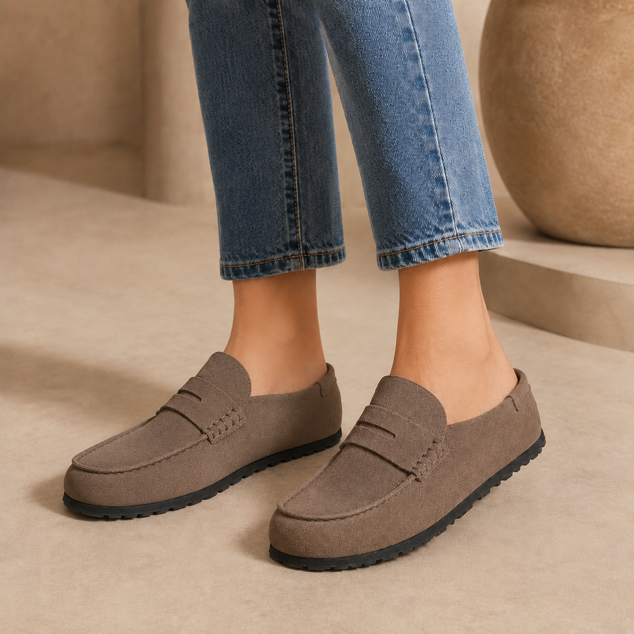 Mocasines de ante destalonados para hombre®